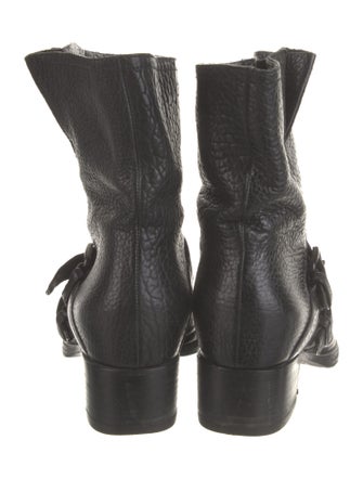 Miu Miu Leather Moto Boots