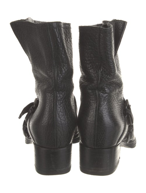 Miu Miu Leather Moto Boots