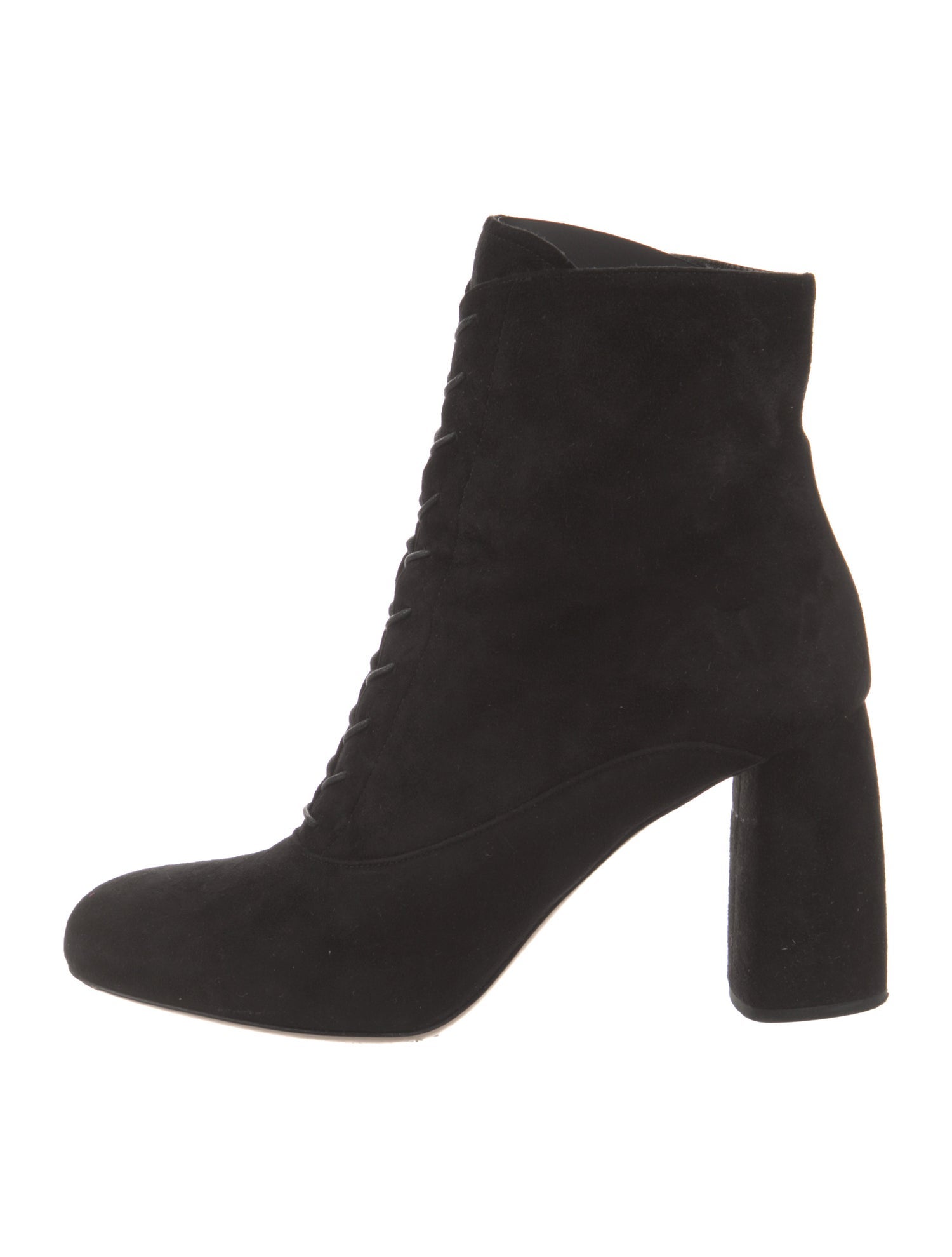 Miu Miu Suede Boots - Black Boots, Shoes - MIU211190 | The
