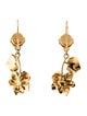 Miu Miu Enamel & Crystal Floral Drop Earrings