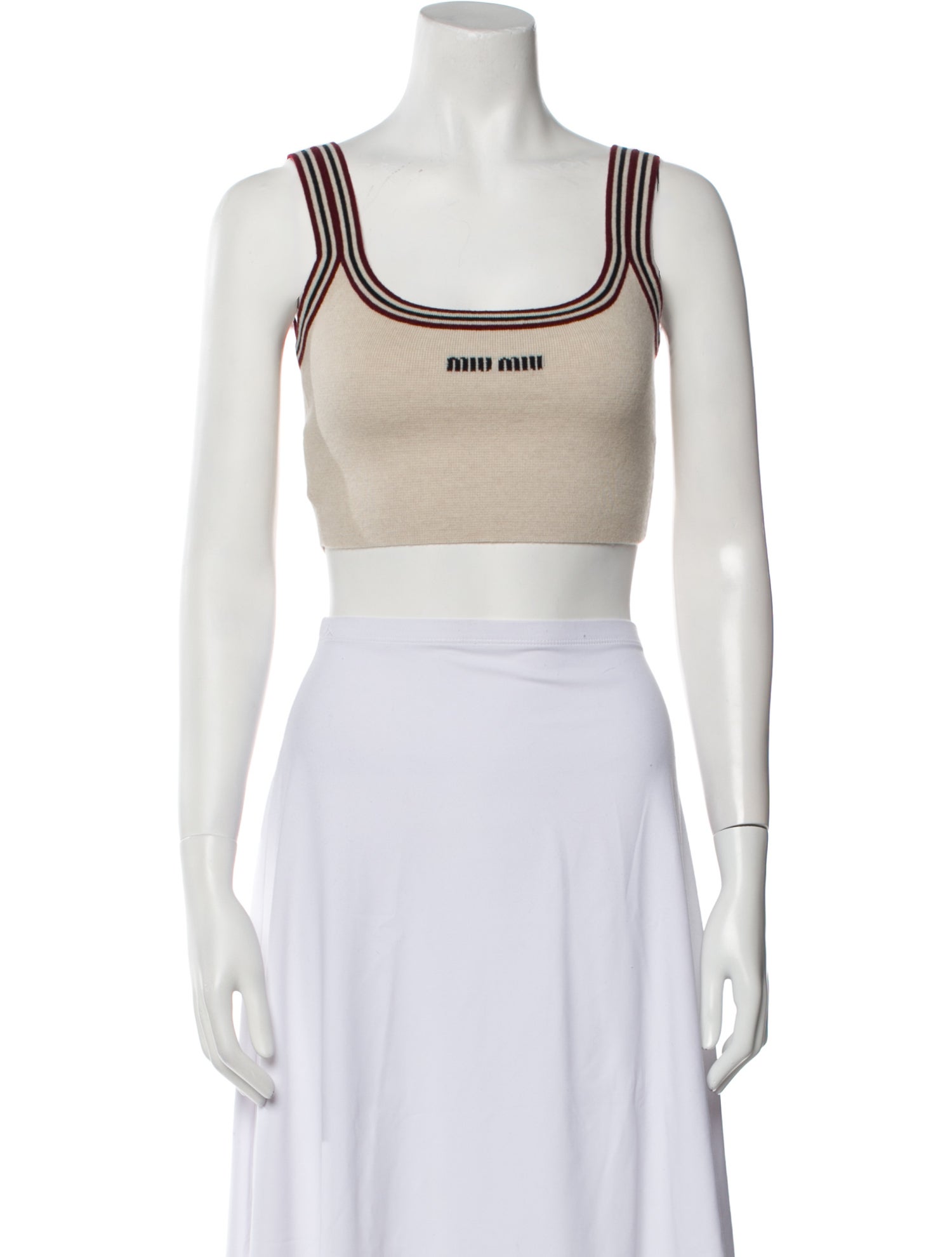Miu Miu 2024 Cashmere Crop Top