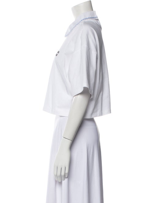 Miu Miu 2022 Short Sleeve Crop Top