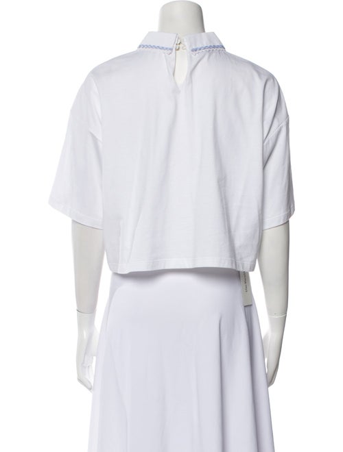 Miu Miu 2022 Short Sleeve Crop Top