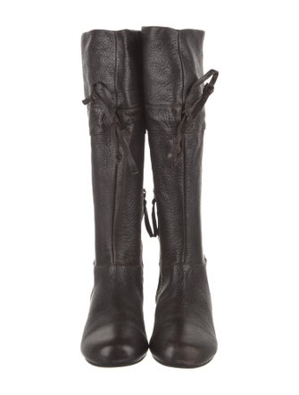 Miu Miu Leather Riding Boots