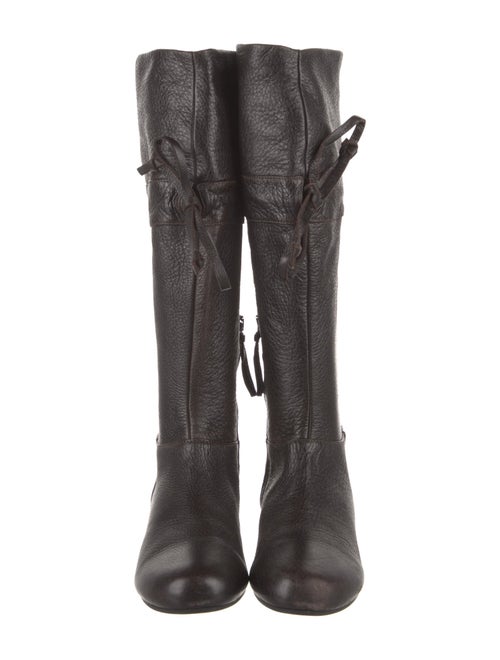 Miu Miu Leather Riding Boots