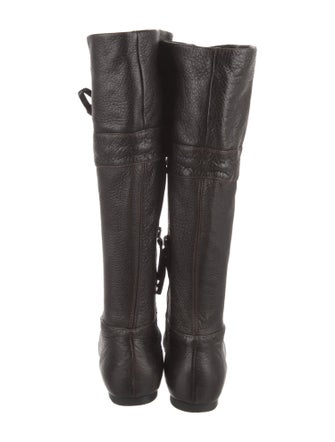 Miu Miu Leather Riding Boots