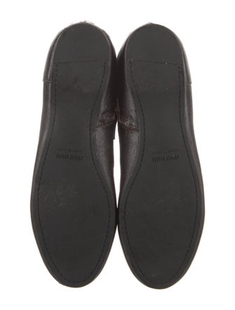 Miu Miu Leather Riding Boots