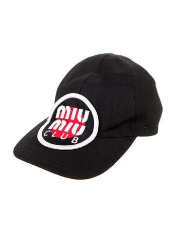 Miu Hats Embroidered Logo Baseball Cap