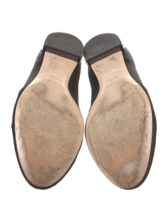 Miu Miu Satin Crystal Embellishments Loafers