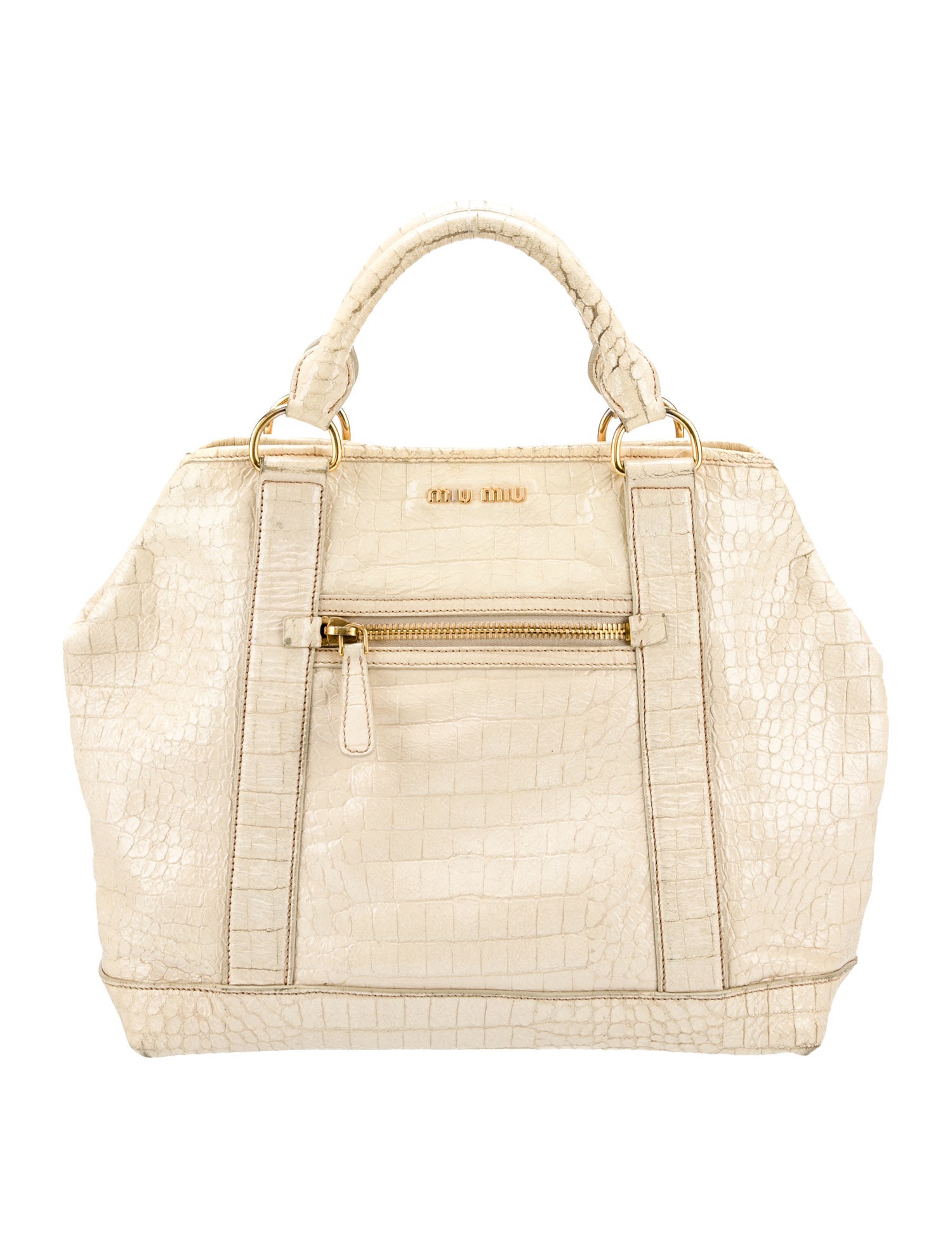 Miu Miu Leather Top Handle Bag