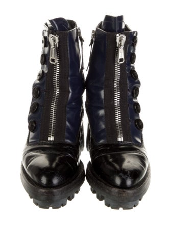 Miu Miu Patent Leather Combat Boots
