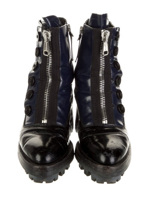 Miu Miu Patent Leather Combat Boots