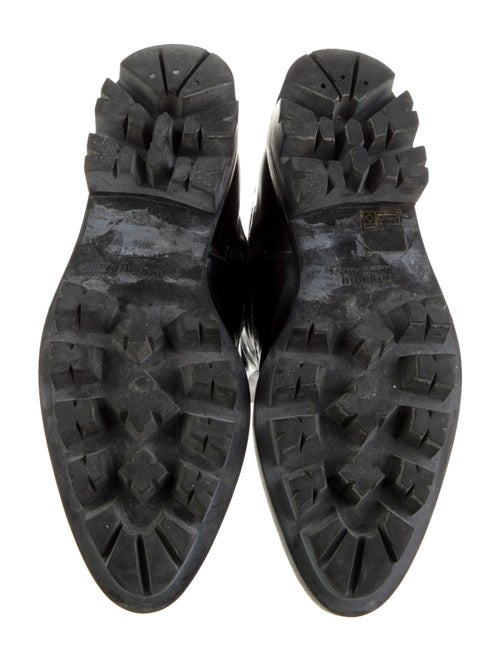 Miu Miu Patent Leather Combat Boots