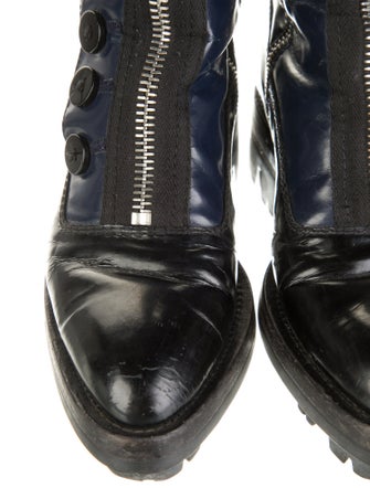 Miu Miu Patent Leather Combat Boots