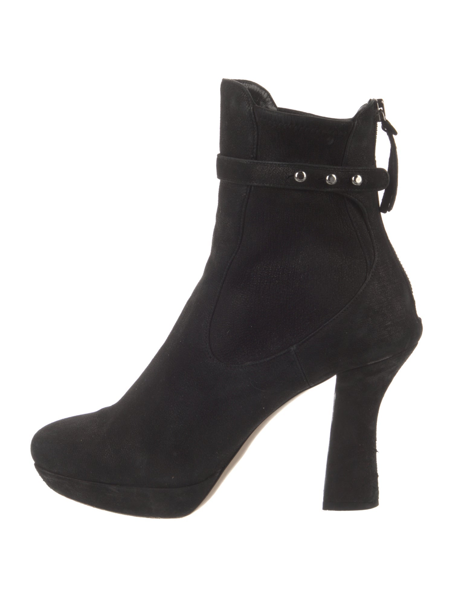 Miu Miu Suede Studded Accents Boots