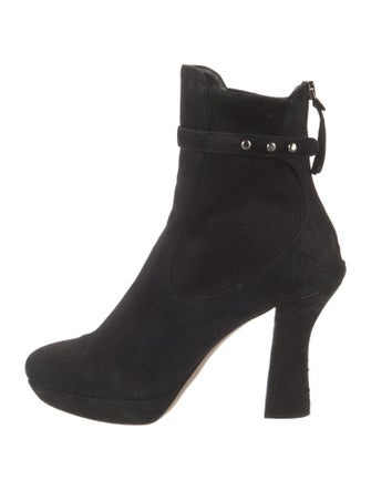 Miu Miu Suede Studded Accents Boots