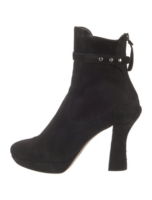 Miu Miu Suede Studded Accents Boots