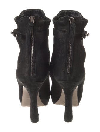 Miu Miu Suede Studded Accents Boots