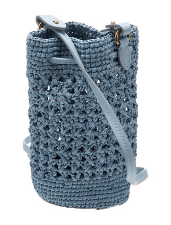 Miu Miu Raffia Bucket Bag 2023