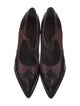 Miu Miu Leather Eyelet Trim Pumps