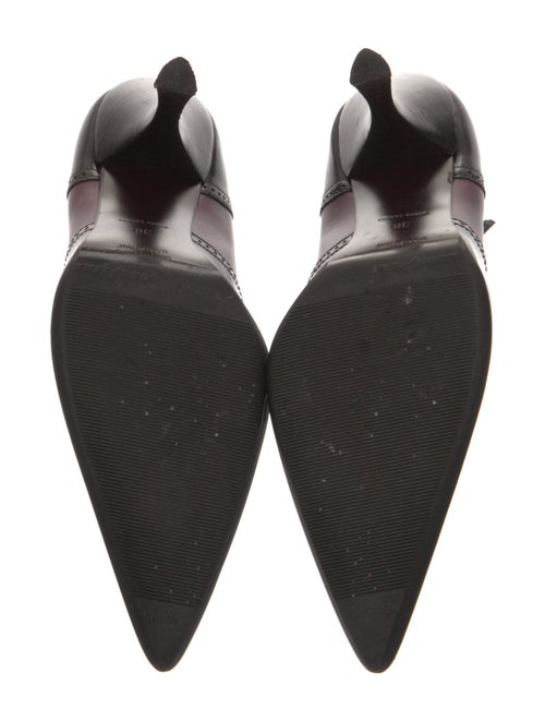 Miu Miu Leather Eyelet Trim Pumps