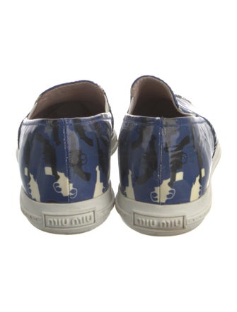 Miu Miu Patent Leather Printed Sneakers