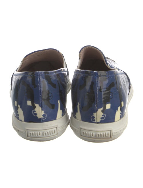 Miu Miu Patent Leather Printed Sneakers