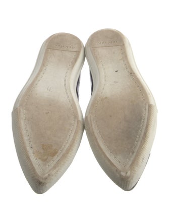 Miu Miu Patent Leather Printed Sneakers