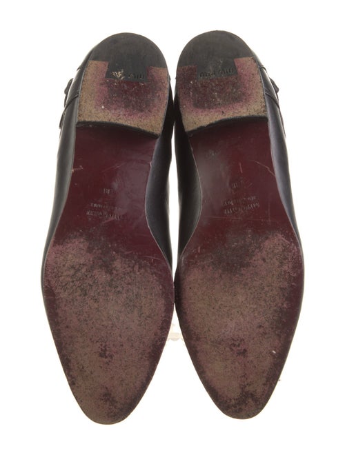 Miu Miu Leather Chelsea Boots