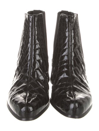 Miu Miu Patent Leather Chelsea Boots