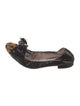Miu Miu Patent Leather Bow Accents Ballet Flats
