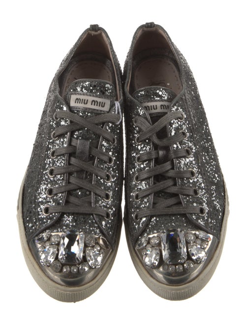 Miu Miu Glitter Glitter Accents Sneakers