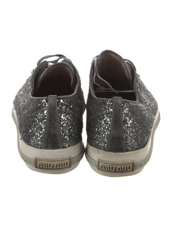 Miu Miu Glitter Glitter Accents Sneakers