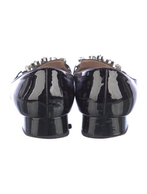 Miu Miu Patent Leather Crystal Embellishments Pumps