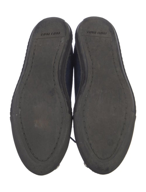 Miu Miu Suede Crystal Embellishments Sneakers