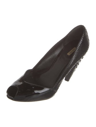 Miu Miu Patent Leather Crystal Embellishments D'Orsay Pumps