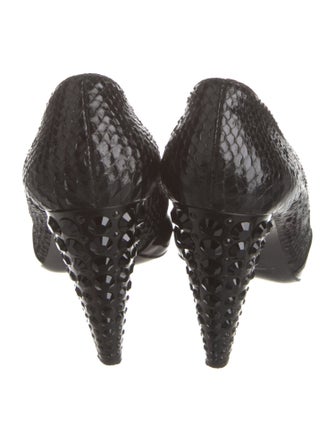 Miu Miu Patent Leather Crystal Embellishments D'Orsay Pumps