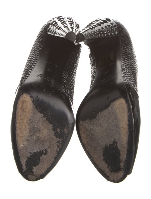 Miu Miu Patent Leather Crystal Embellishments D'Orsay Pumps