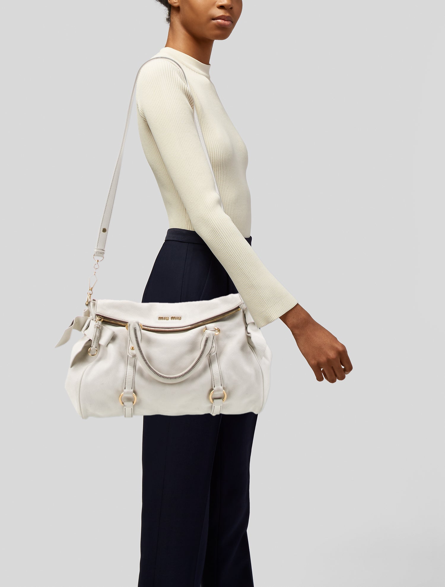 Miu Miu Leather Shoulder Bag