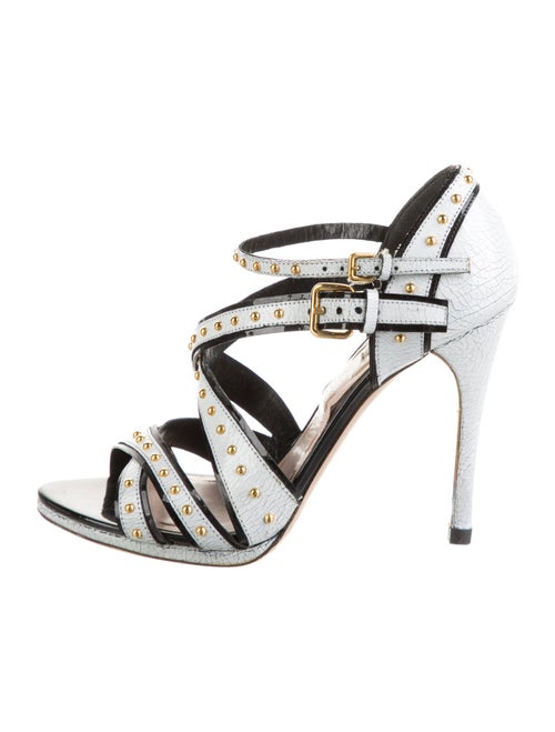 Miu Miu Leather Printed Sandals