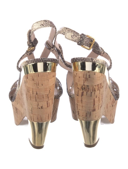 Miu Miu Leather Slingback Sandals