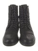 Miu Miu Leather Crystal Embellishments Combat Boots