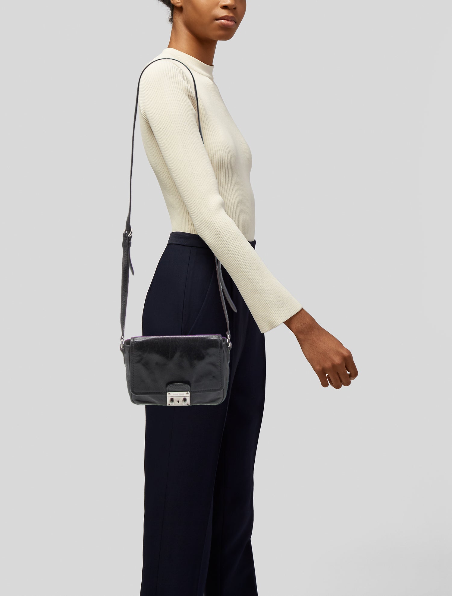 Miu Miu Leather Crossbody Bag