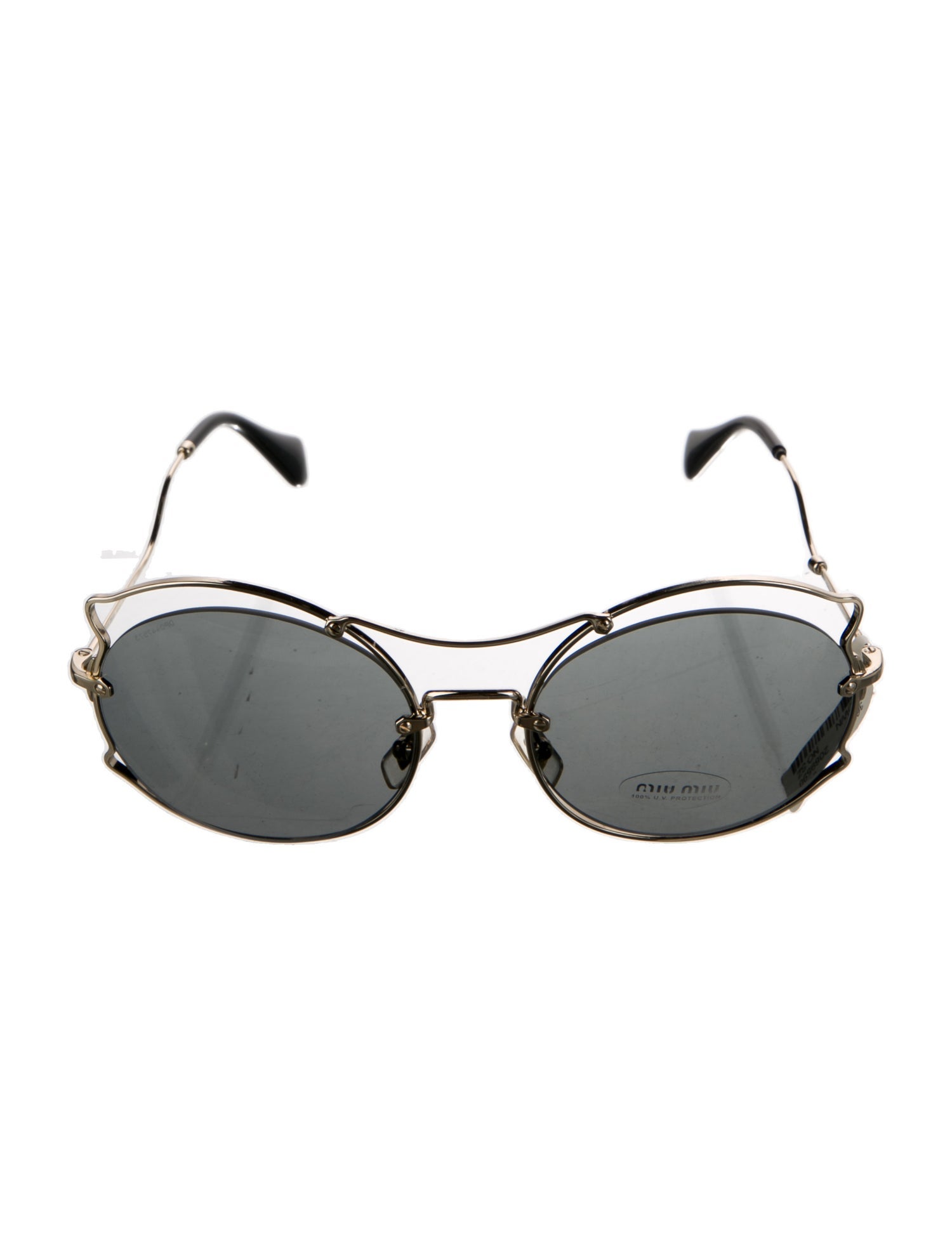 Miu Miu Round Tinted Sunglasses