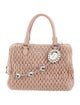 Miu Miu Leather Small Crystal Chain Tote Small