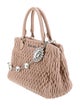 Miu Miu Leather Small Crystal Chain Tote Small