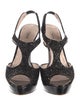 Miu Miu Glitter Glitter Accents T-Strap Pumps