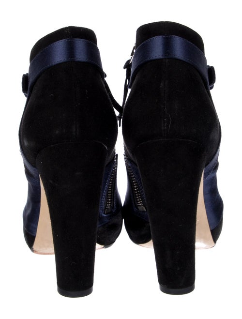 Miu Miu Suede Colorblock Pattern Boots