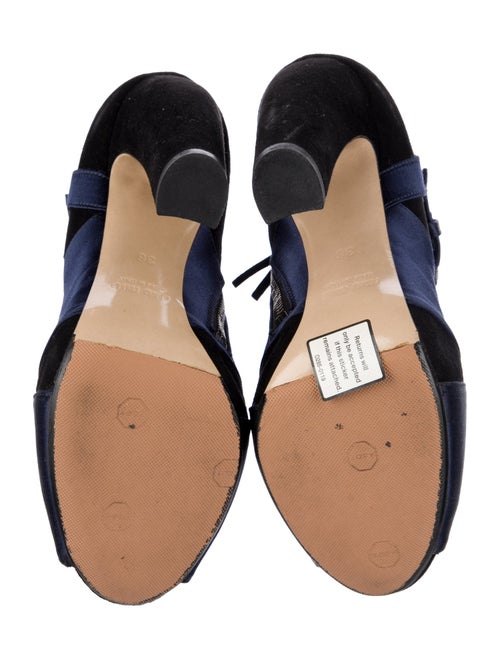 Miu Miu Suede Colorblock Pattern Boots