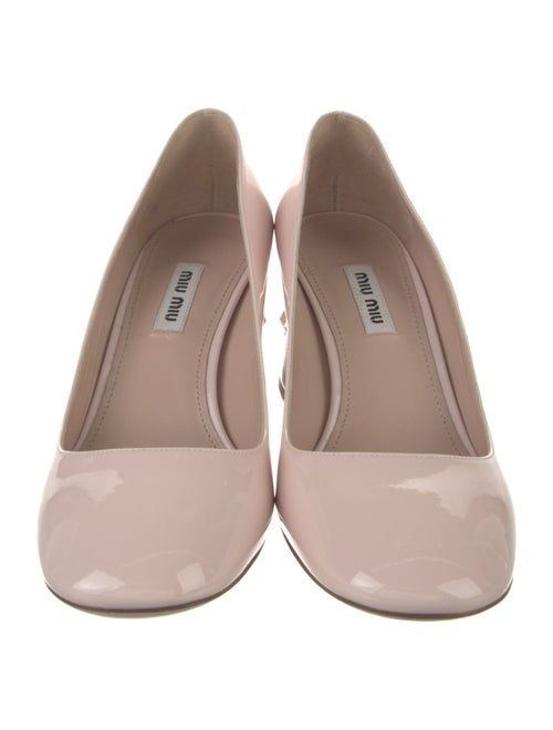 Miu Miu Patent Leather Crystal Embellishments Pumps